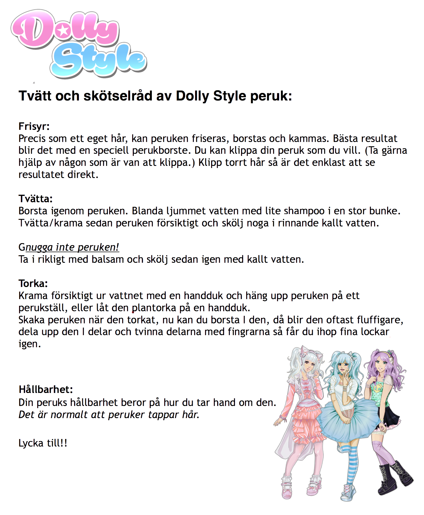 Official Peruk Dolly Style