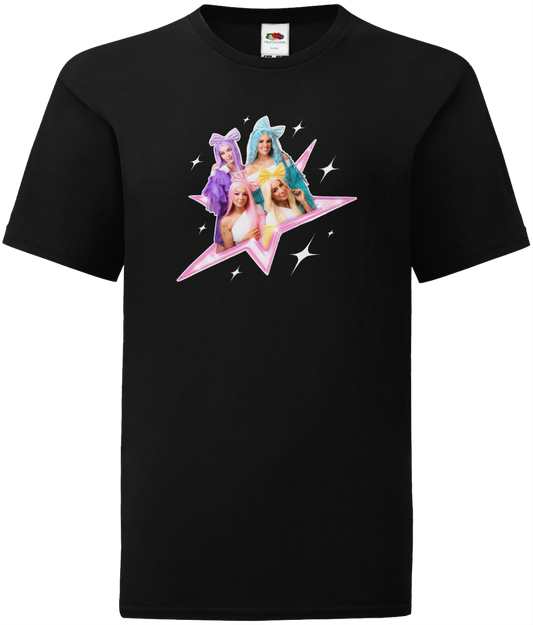 Kids T-Shirt Star Svart